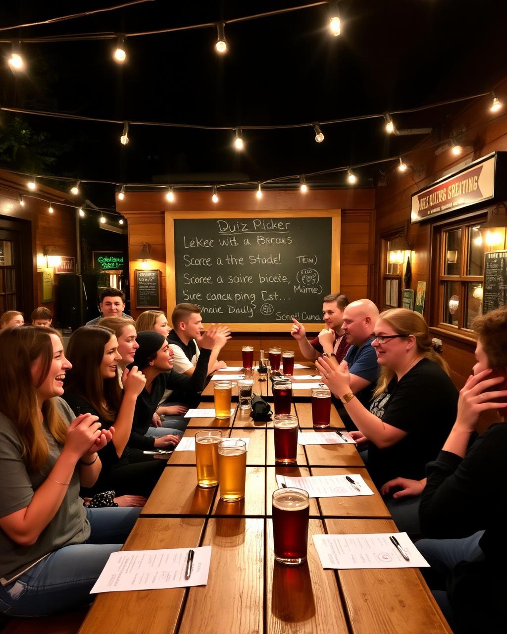 Quiz night at the pub